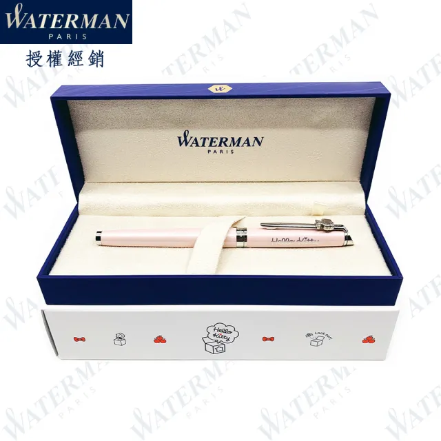 【WATERMAN】雋雅系列 × HELLO KITTY 45週年 聯名紀念款 粉色 F尖 鋼筆 法國製造(HEMISPHERE系列)