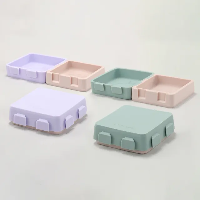 【2angels】矽膠拼圖餐盤 2色可選(兒童餐碗 寶寶餐具 幼兒餐盤 BLW 食器)