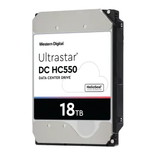【WD 威騰】Ultrastar DC HC550 18TB 3.5吋 7200轉 512MB 企業級 內接硬碟(WUH721818ALE6L4)
