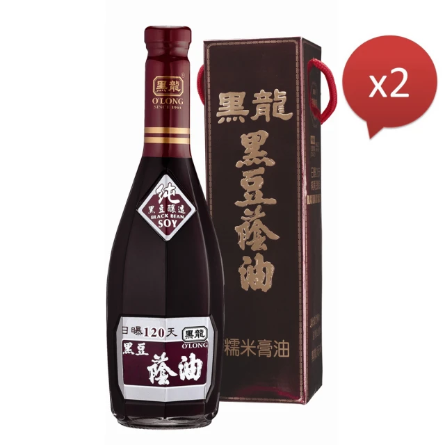 【黑龍】特級黑豆蔭油膏料理組(600mlx2瓶)