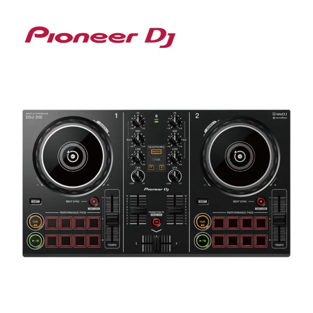 Pioneer 先鋒】DDJ-200 智慧型DJ控制器(原廠公司貨) - momo購物網