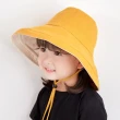【OT SHOP】帽子 親子款棉質漁夫帽 遮陽帽 盆帽 C2027+5040(素色 大帽檐 雙色雙面穿戴 親子穿搭 帽子)