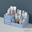 【KOKOYI】抽屜式化妝品文具桌面收納架(收納盒 化妝收納 刷具收納 化妝架 收納櫃 儲物箱 置物架)