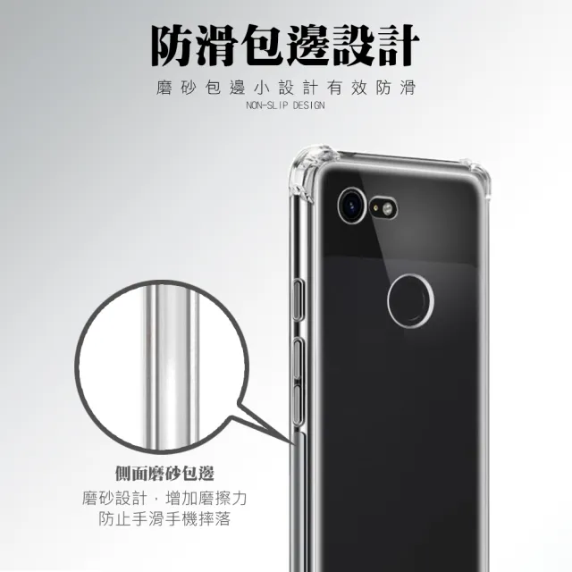 Google Pixel 3XL 透明四角防摔空壓手機保護殼(Pixel3xl手機殼 Pixel3xl保護殼)