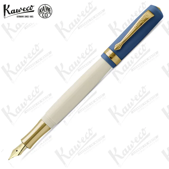 【KAWECO】STUDENT系列 藍蓋白桿 鋼筆(50s Rock 搖滾精神)