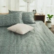 【絲薇諾】MIT精梳純棉 條紋 二件式 枕套床包組 宇宙(單人加大)