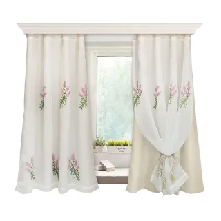 【小銅板】漸層簍空雙層窗簾-寬100X高180-1片入(雙層窗簾/遮光窗簾/窗簾)