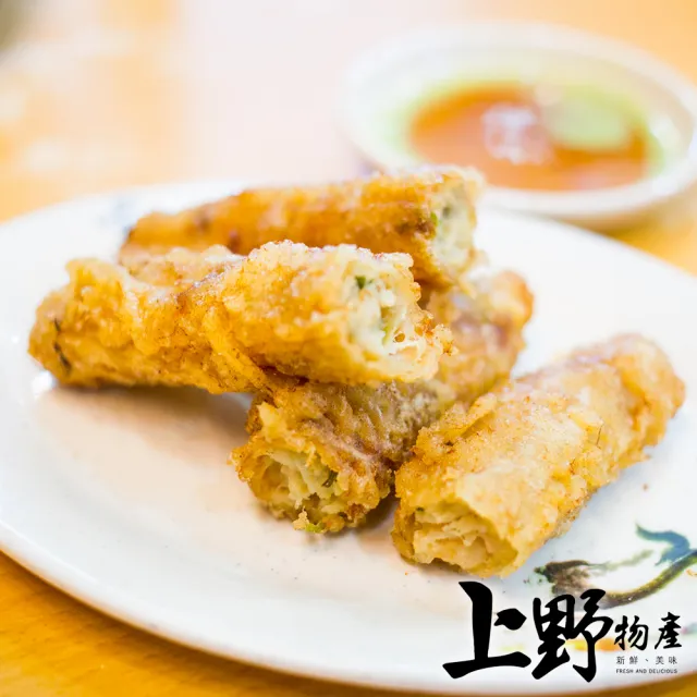 【上野物產】彰化鹿港阿益師 彈牙蝦捲 x2包(160g±10%/5條/包)