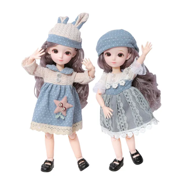 【JoyNa】芭比娃娃換裝禮盒 換裝娃娃 公主(31公分多關節可動)