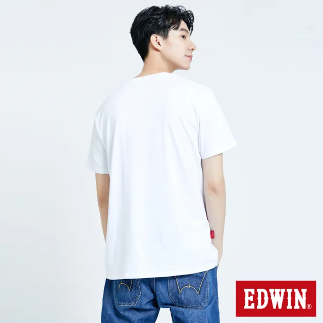 【EDWIN】男裝 超市 系列LOGO短袖T恤(白色)