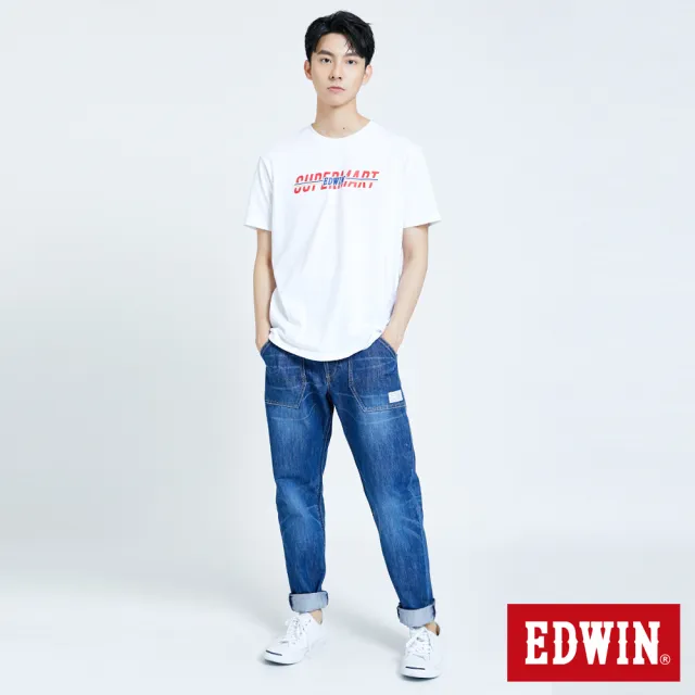 【EDWIN】男裝 超市 系列LOGO短袖T恤(白色)