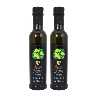 【添得瑞 Tendre】冷壓初榨頂級橄欖油-250mlx2入組(阿貝金納/皮夸爾)