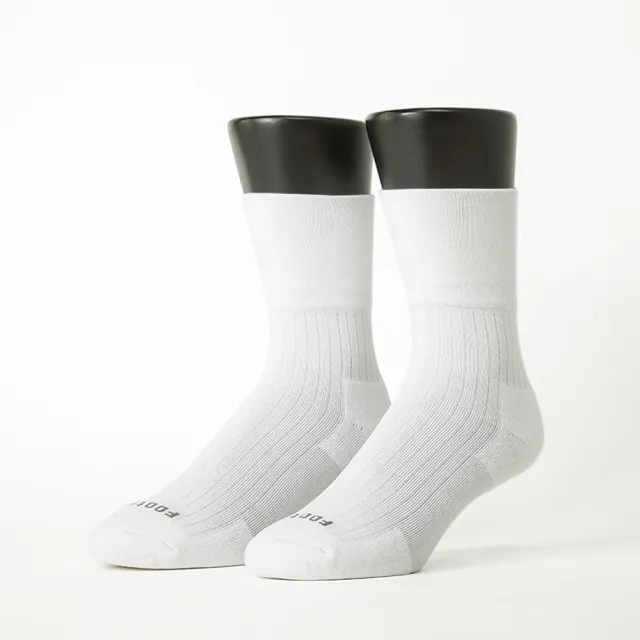 【FOOTER除臭襪】6入組-微分子氣墊紳士素面寬口襪-男款-前後微厚(T51)