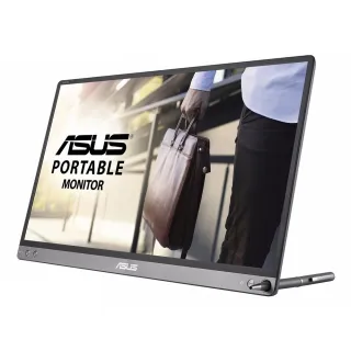 【ASUS 華碩】ZenScreen MB14AC 14型 IPS USB-C 攜帶型螢幕(亮面灰)