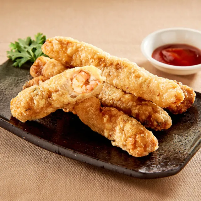 【鮮食家】興達港歐董魚丸蝦仁卷(490g/10條/盒)