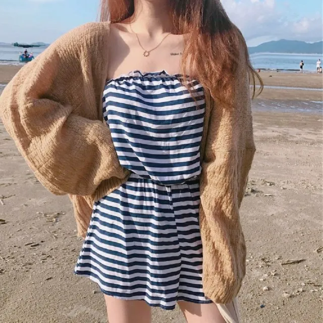 【AS 梨卡】女裝 外套 罩衫 薄外套 防曬外套 夏天外套 罩衫外套 海邊 泳衣 泳裝 C6460