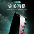 iPhone 11 Pro Max 半屏濃黑防窺9H鋼化玻璃膜手機保護貼(3入 11ProMax手機殼 11ProMax保護殼)