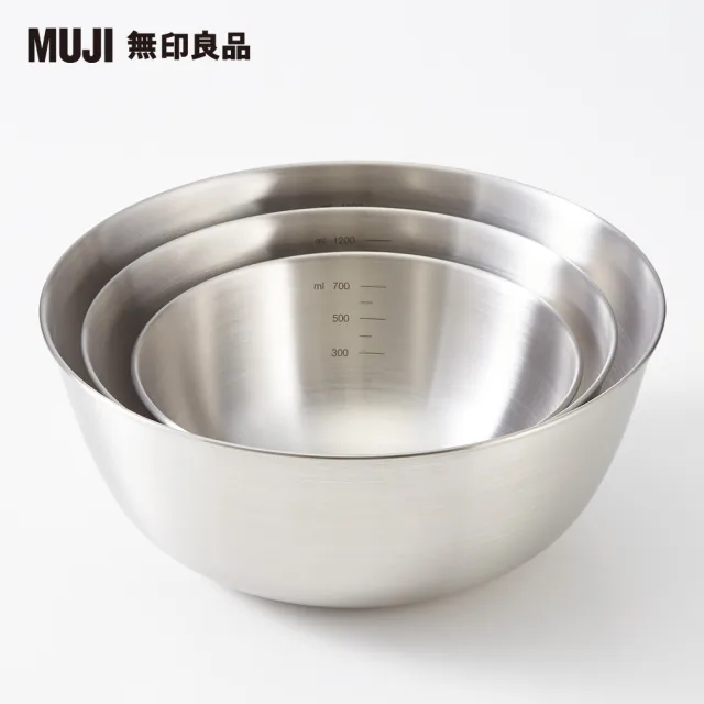 【MUJI 無印良品】不鏽鋼碗/M/19cm