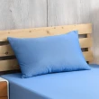 【LAMINA】條紋藍 綠能涼感紗抗菌針織四件式涼被床包組(加大)