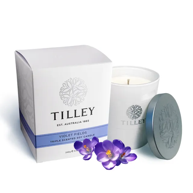 【Tilley 百年特莉】紫羅蘭香氛大豆蠟燭240g(促銷中)