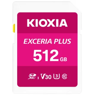 【KIOXIA  鎧俠】EXCERIA PLUS 512GB UHS-I V30 U3 SDXC 記憶卡