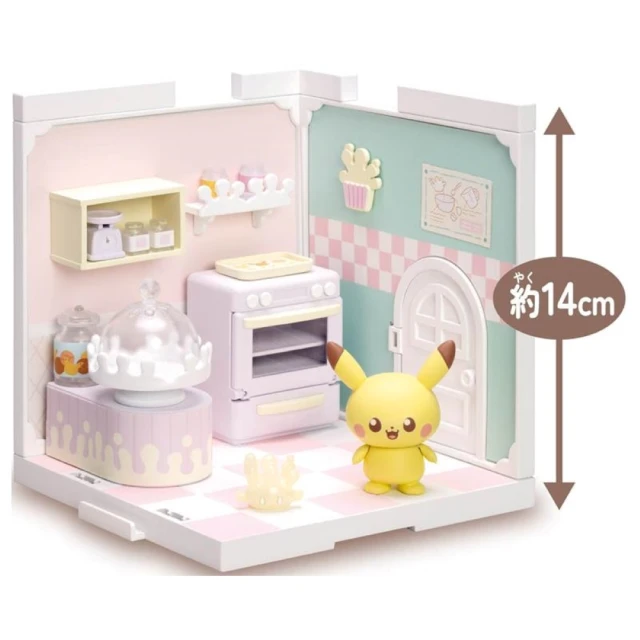 TAKARA TOMY Pokepeace House 寶可夢小屋 廚房 小仙奶＆皮卡丘 場景盒玩 組合屋