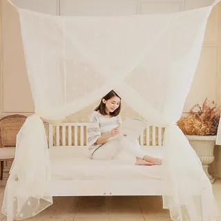 【凱蕾絲帝】100%台灣製造-180*200*200公分加高可站立針織蚊帳(開三門)