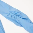 【OUWEY 歐薇】韓系慵懶風領帶襯衫上衣(淺藍色；S-L；3233121501)