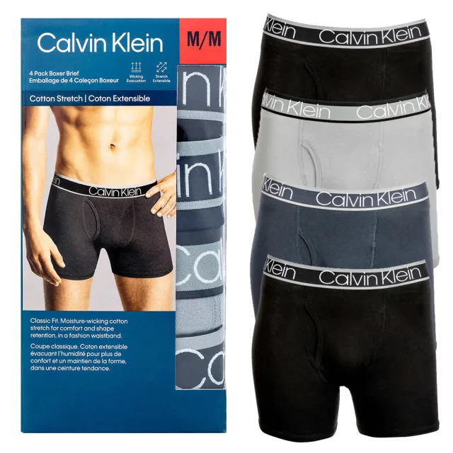 【Calvin Klein 凱文克萊】3件組/4件組短版四角男內褲 CK內褲內衣(多款可選)