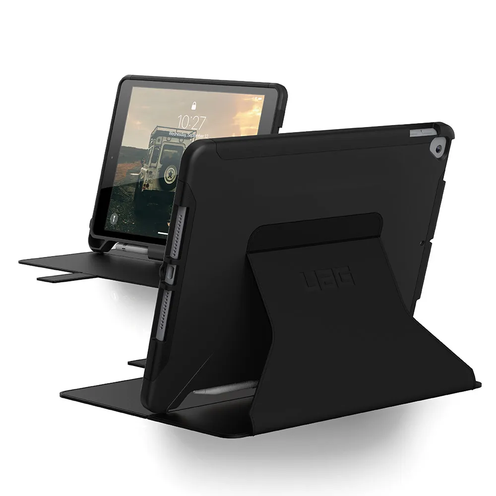 【UAG】iPad 10.2吋耐衝擊極簡保護殼-黑(UAG)