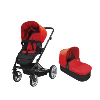 【莫菲思】統支 兩色可選 運動型可替換座椅+提籃兩件式嬰幼兒手推車(嬰兒車 四輪推車 慢跑推車)