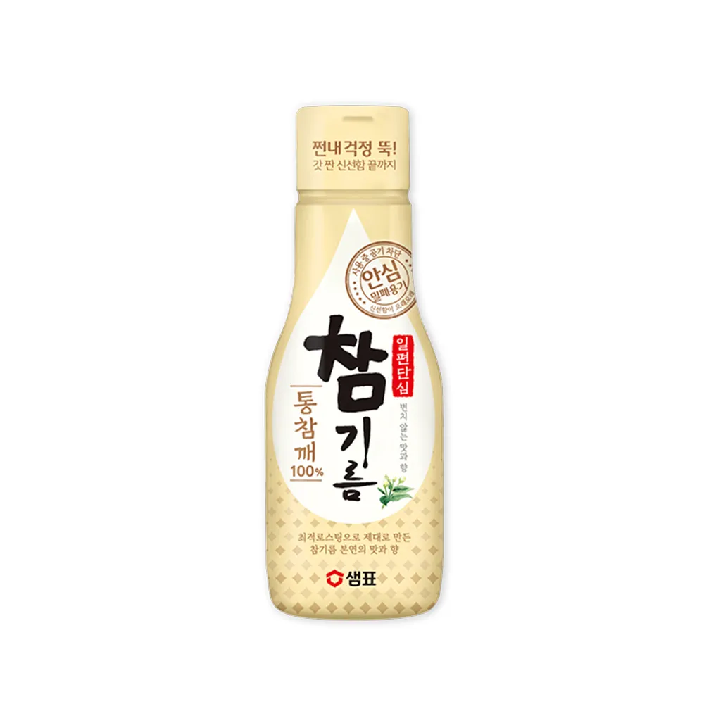 【韓味不二】韓國膳府芝麻油 200ml x1罐(韓國原裝進口)