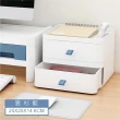 【Ashley House】ABS優質雙層收納盒-可自由堆疊/桌面收納盒/小物收納盒(3色可選)