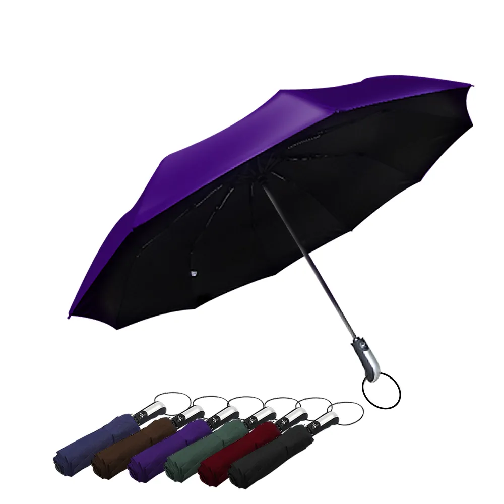 【傘霸】加大傘面10骨抗UV防曬黑膠自動傘(六色可選)