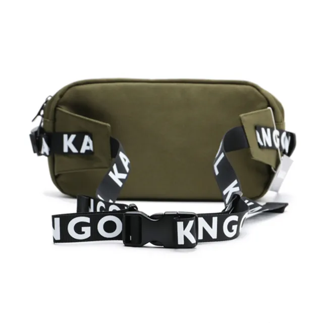【KANGOL】雙11 腰包 斜背包 側背 黑 黃 綠 三色 可調式 多功能(60253012-)