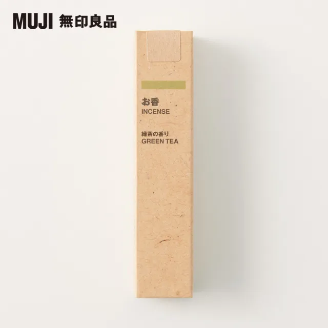 【MUJI 無印良品】線香/綠茶香味/12支.長型