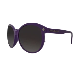 【Vivienne Westwood】夏季新款 日常大框型太陽眼鏡(VW705-03 紫)