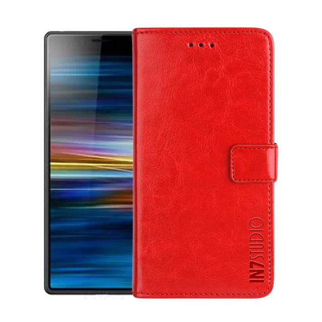 【IN7】SONY Xperia 10 ll 6吋 磁扣側掀瘋馬紋PU皮套
