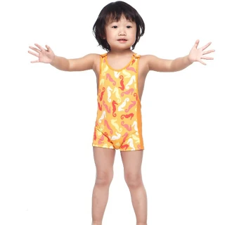 【SARBIS】女童連身平口泳裝附泳帽(B802001)