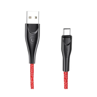【USAMS】TYPE-C to USB 充電線 安卓通用 編織線 2A電流 - 2M