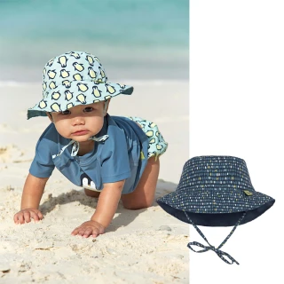 【Lassig】嬰幼兒抗UV海灘遮陽帽-馬賽克(雙面)