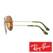 【RayBan 雷朋】時尚經典太陽眼鏡-布面金屬腳(綠 金 #RB3025-GE)