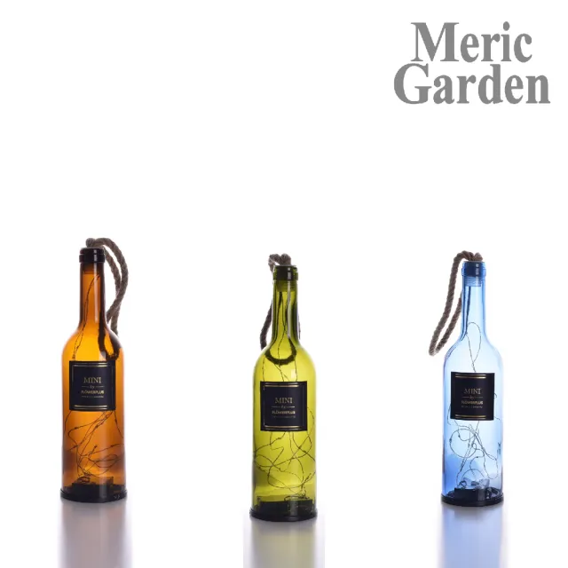 【Meric Garden】創意北歐ins風裝飾玻璃瓶LED小夜燈/小彩燈/電池燈飾(款式隨機)