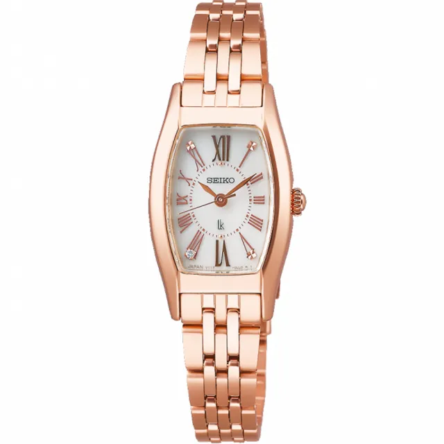 【SEIKO 精工】SEIKO LUKIA Cinderella 魔法酒桶型太陽能錶(V117-0EE0P)