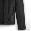【ALLSAINTS】LARK 經典極簡個性風格對稱口袋皮衣夾克-黑 ML141H