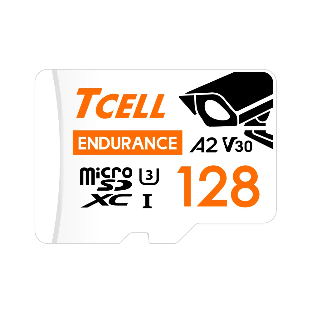 【TCELL 冠元】MicroSDXC UHS-I A2 U3 128GB(監控專用記憶卡)