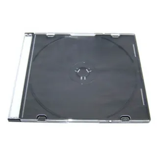 【DigiStone】單片超薄CD/DVD硬殼收納盒/黑色 25片