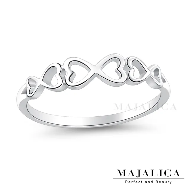 【Majalica】純銀戒指．防小人尾戒．交換禮物(銀色)
