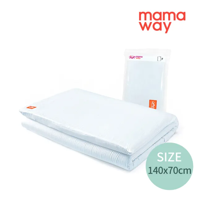 【mamaway 媽媽餵】momo限定 抗敏防蹣 智慧調溫嬰兒床墊套組(140*70cm 床墊+床套)
