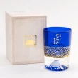 【田島硝子】日本製 職人手工製作金箔冷 富士山杯 酒杯 琉璃藍色(TG20-016-1GB)